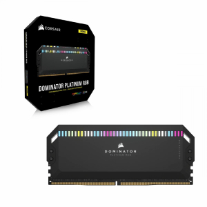 رم دسکتاپ DDR5 دو کاناله 5200 مگاهرتز CL40 کورسیر مدل Dominator Platinum RGB ظرفیت 32 گیگابایت